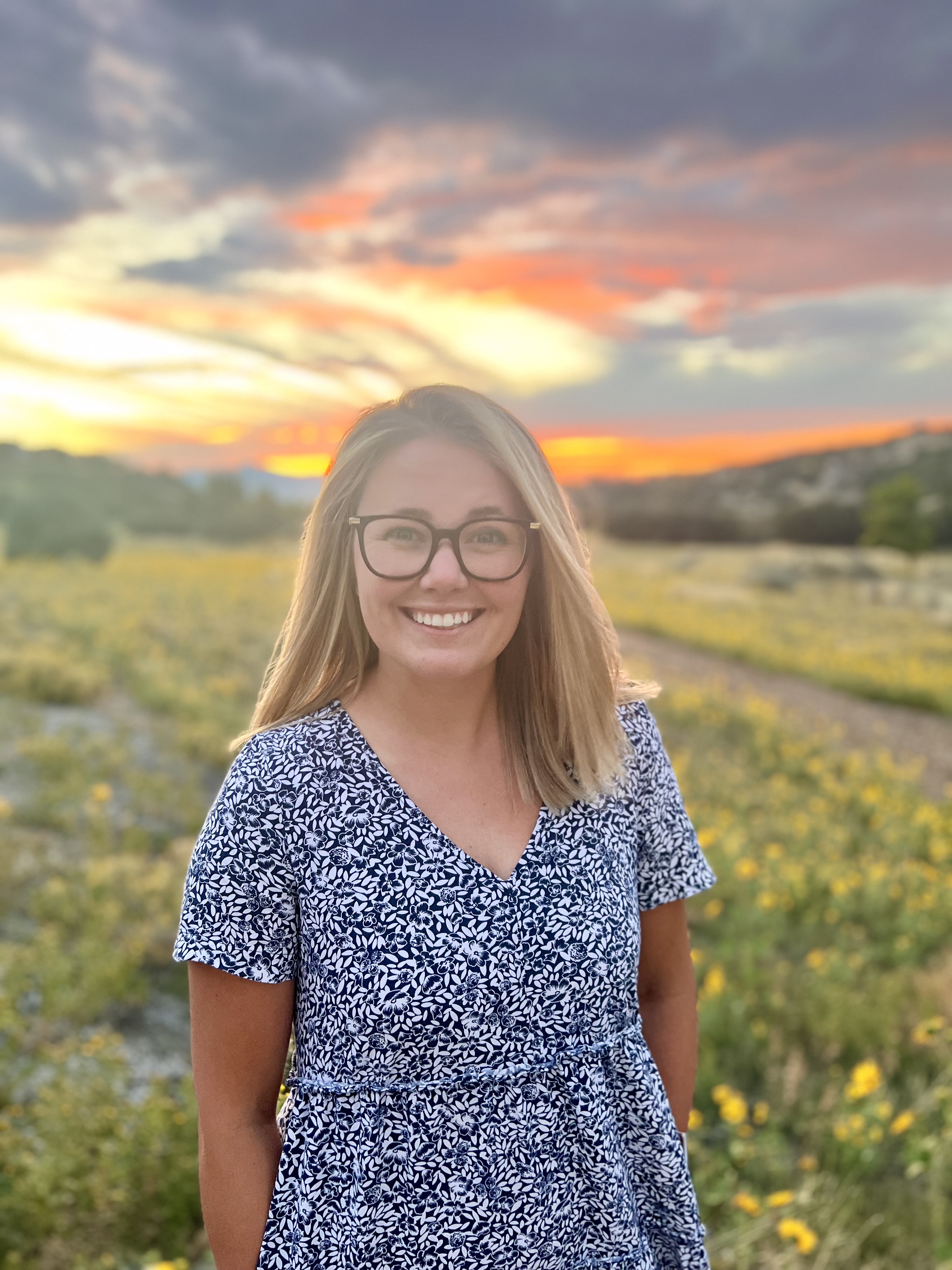Claire at sunset